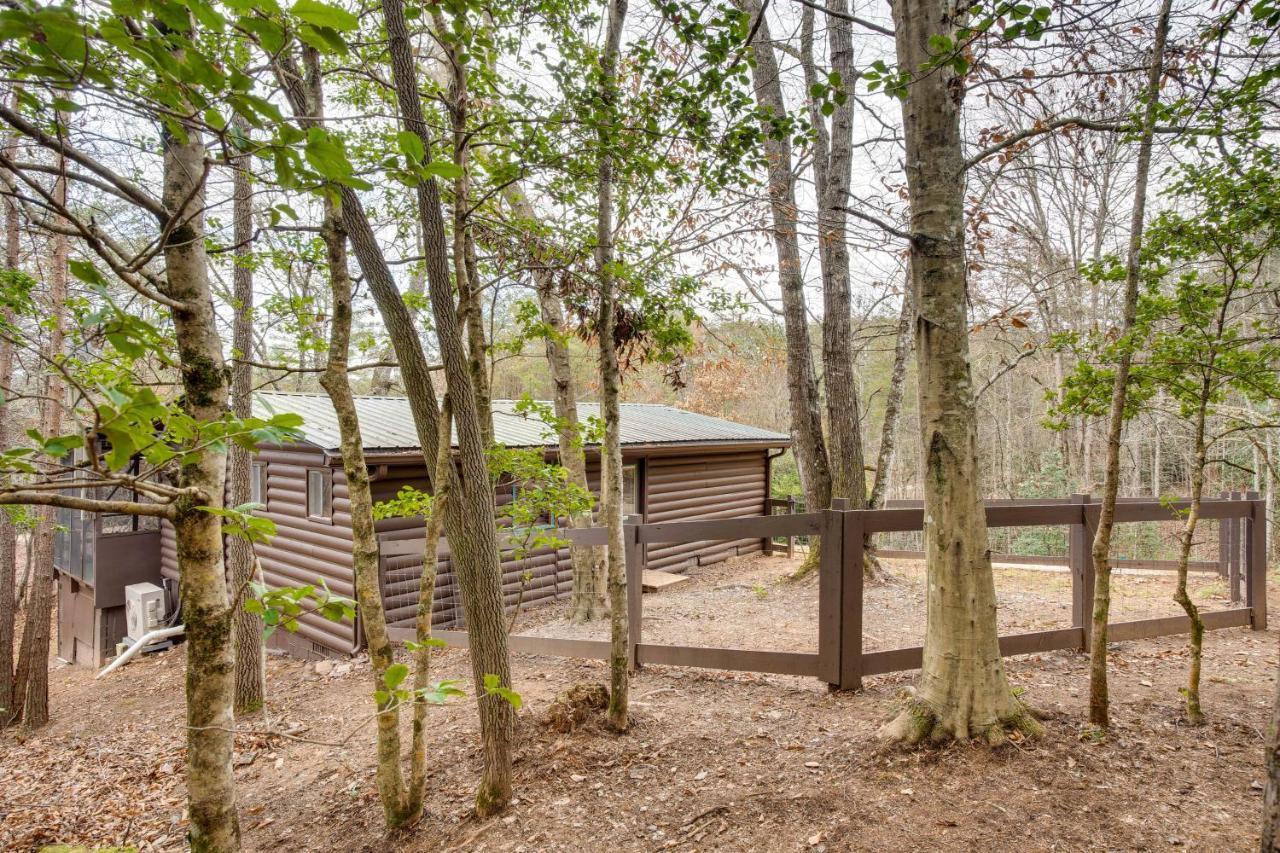 Peaceful Warne Cabin Fenced Yard And Screened Porch Brasstown Exteriör bild