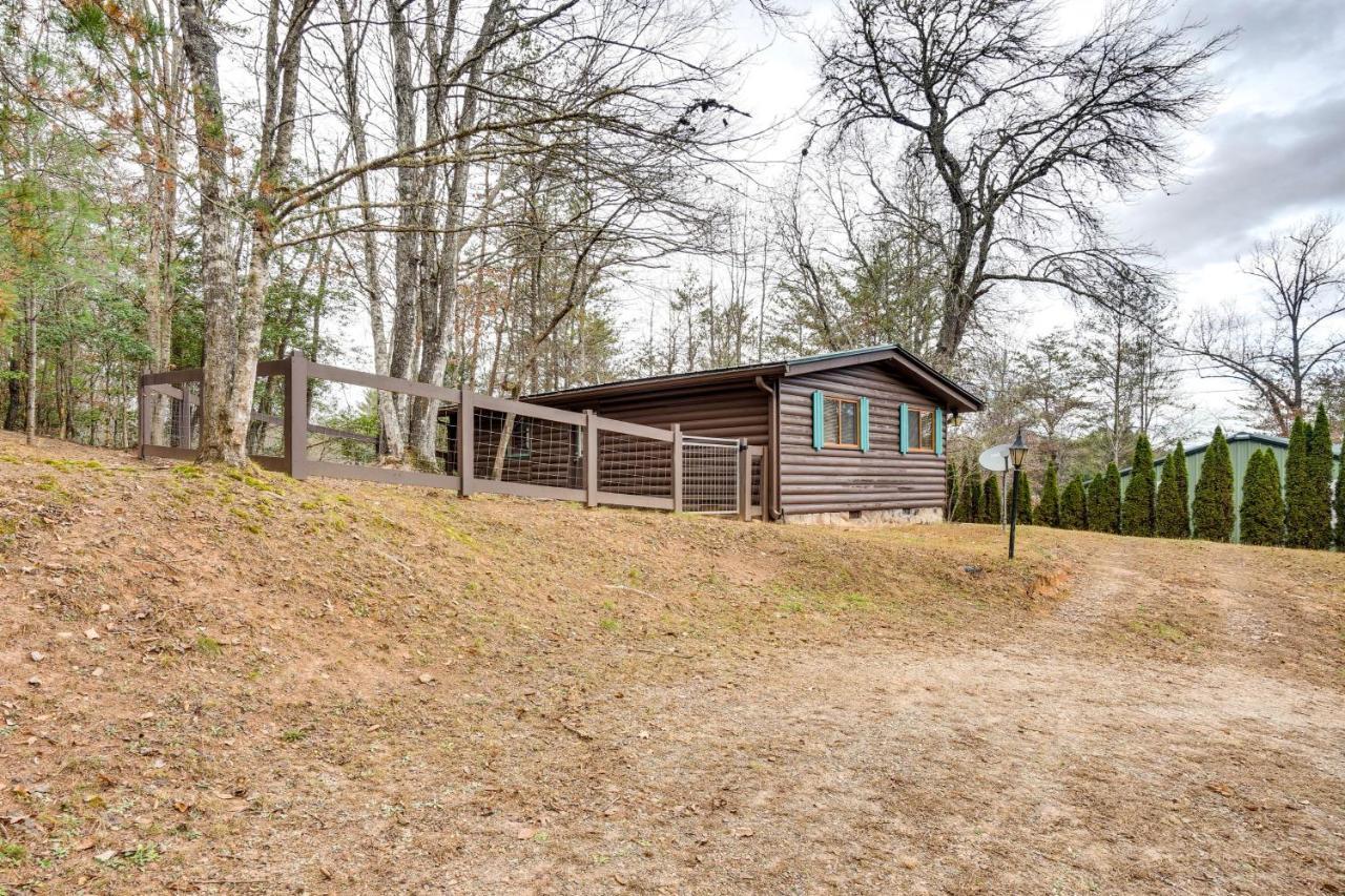 Peaceful Warne Cabin Fenced Yard And Screened Porch Brasstown Exteriör bild